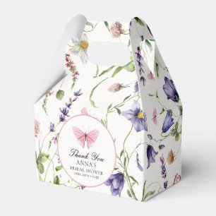 Watercolor Vlinders Bloemen Bruiloft Feest Bedankdoosjes