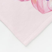 Watercolor Vlinders Fleece Deken (Hoek)