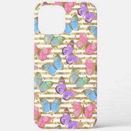 Watercolor Vlinders Goud Glitter Case-Mate iPhone Case