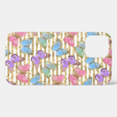 Watercolor Vlinders Goud Glitter Case-Mate iPhone Case (Achterkant (horizontaal))