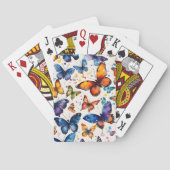 Watercolor Vlinders  Pokerkaarten (Achterkant)