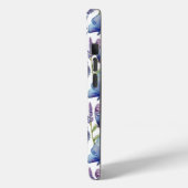 Watercolor Vlinders Wisteria Bloem Monogram Case-Mate iPhone Case (Achterkant / Links)