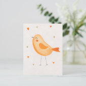 Watercolor Vogel Briefkaart (Staand voorkant)