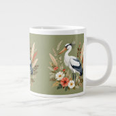 Watercolor vogel grote koffiekop (Rechts)