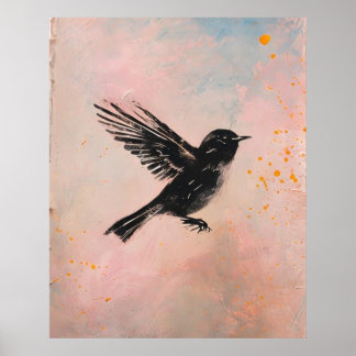 Watercolor Vogel Printbare Muurkunst Poster