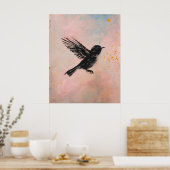 Watercolor Vogel Printbare Muurkunst Poster (Keuken)