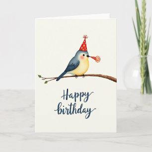 Watercolor Vogel Verjaardagskaart Kaart