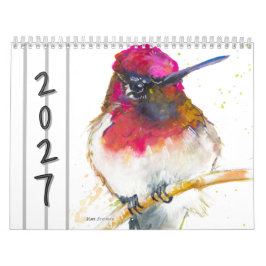 Watercolor Vogels Muurkalender 2027 Kalender
