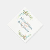 Watercolor vogels servetten (Hoek)