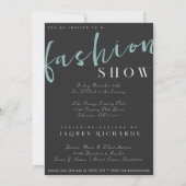 Watercolor Vogue Couture Modeshow Kaart (Achterkant)