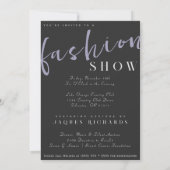 Watercolor Vogue Couture Modeshow Kaart (Achterkant)