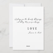 Watercolor Vogue Modemodel Kerstmis Feestdagenkaart (Achterkant)