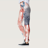 Watercolor Vuurwerk 4 juli Leggings (Links)