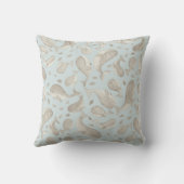 Watercolor Walvis Paisley Slaapkamer | Monogram Kussen (Achterkant)