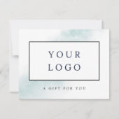 Watercolor Wash | Blauwe cadeaubon (Voorkant)