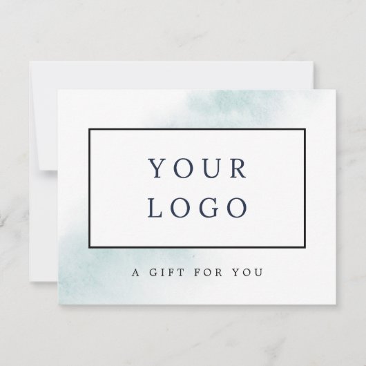 Watercolor Wash | Blauwe cadeaubon (Voorkant)