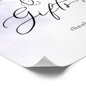 Watercolor Wash | Paarse Kaarten en Cadeaus Bord Poster (Hoek)