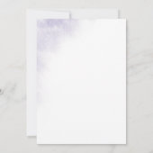 Watercolor Wash | Paarse We Do Again Huwelijksbelo Kaart (Achterkant)
