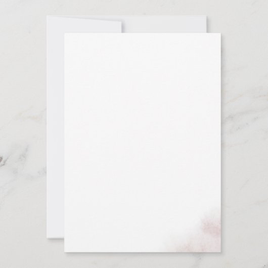 Watercolor Wash | Roze Doop Kaart (Achterkant)