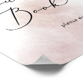 Watercolor Wash | Roze gastensignering Poster (Hoek)