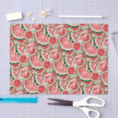 Watercolor Watermelon Slice Pattern Decoupage Tissuepapier (Craft)