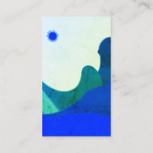 Watercolor Waves Business Card Visitekaartje (Achterkant)