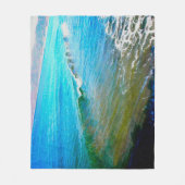 Watercolor Waves  Fleece Deken (Voorkant)