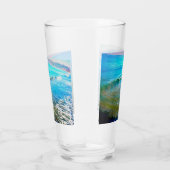 Watercolor Waves  Glas (Rechts)