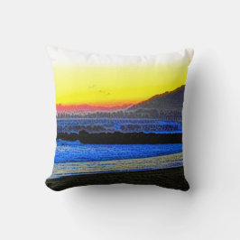 Watercolor Waves  Kussen