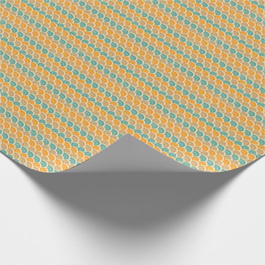 Watercolor Waves Pattern Cadeaupapier (Hoek)