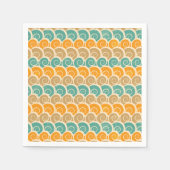 Watercolor Waves Pattern Servet (Voorkant)