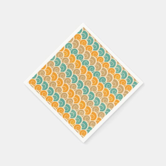 Watercolor Waves Pattern Servet (Hoek)