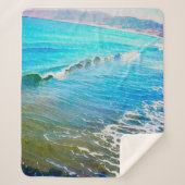 Watercolor Waves  Sherpa Deken (Voorkant)