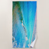 Watercolor Waves Strandlaken (Voorkant)