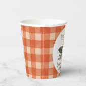 Watercolor We Can Bearly Wait Baby Shower Papieren Bekers (Rechts)