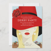 Watercolor Wedren Derby Feest Kaart (Voorkant)