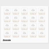 Watercolor Weide Vlinders Vierkante Sticker (Vel)