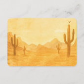 Watercolor Western Baby Shower Cowboy Book Request Informatiekaartje (Achterkant)