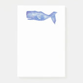 Watercolor Whale Post-it® Notes (Voorkant)