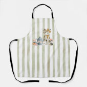 Watercolor Whimsical Cat Schort (Voorkant)