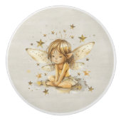 Watercolor Whimsical Fairy Keramische Knop (Voorkant)