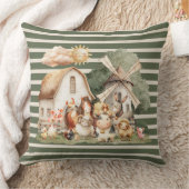 Watercolor Whimsical Farm Animals Kussen (Deken)