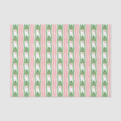 Watercolor Whimsical Striped Christmas Trees Tissuepapier (Voorkant)