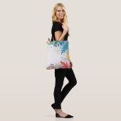 Watercolor Whimsy Tote Bag (Op model)