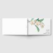 Watercolor White Orchids Floral Wedding Gastenboek (Volledig)