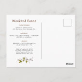 Watercolor wijngaard vrijgezellenweekend  briefkaart (Achterkant)