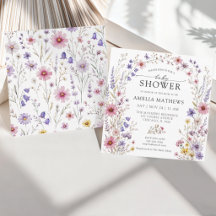 Watercolor Wilde Bloem Baby In Bloom Baby Shower