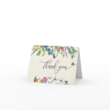 Watercolor Wilde Bloem |  Bloemige Dankbetuiging