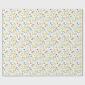 Watercolor Wilde Bloem  Cadeaupapier (Vlak)