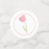 Watercolor Wilde Bloem Confetti (Kleine voorkant)